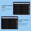 2024 Digital Fitness Planner (Dark Theme) PDF