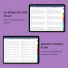 2024 Digital Fitness Planner (Light Theme) PDF