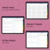 2024 Digital Project Planner with Sections PDF