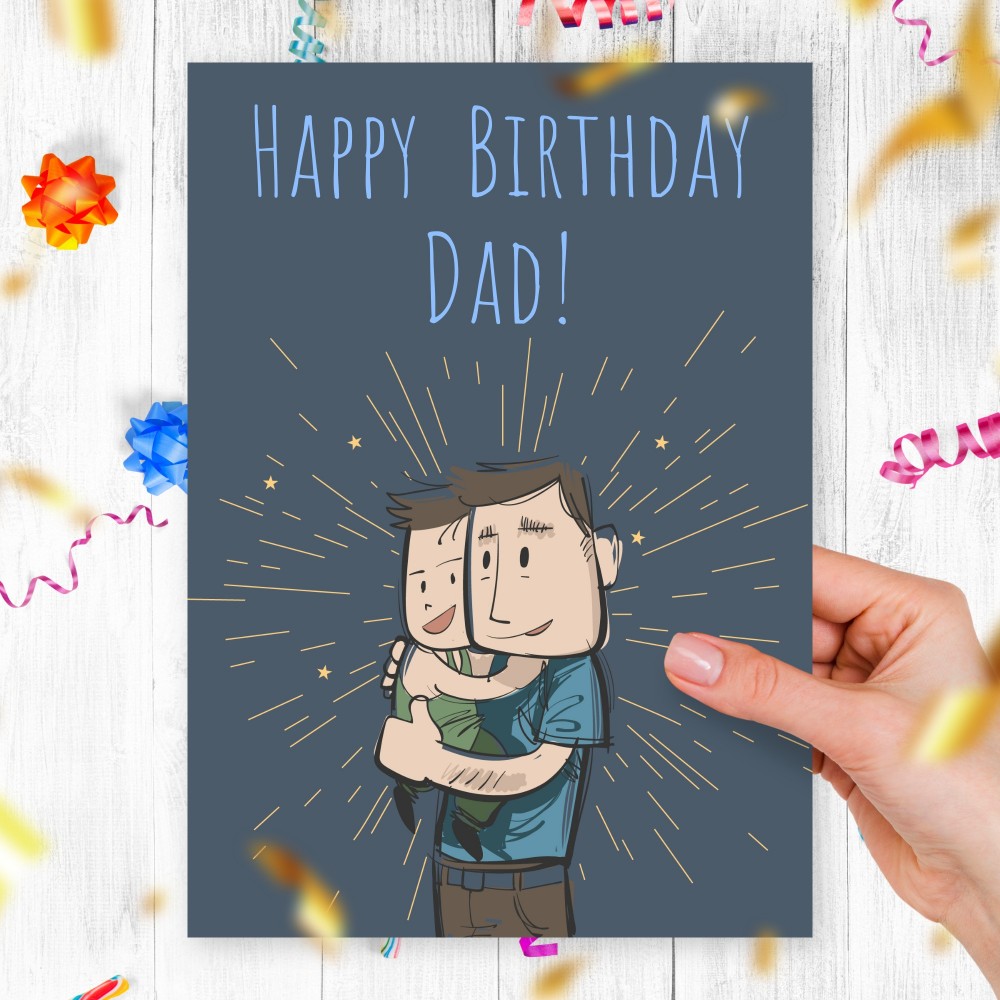 Customize and Download Birthday Card to Dad from Son