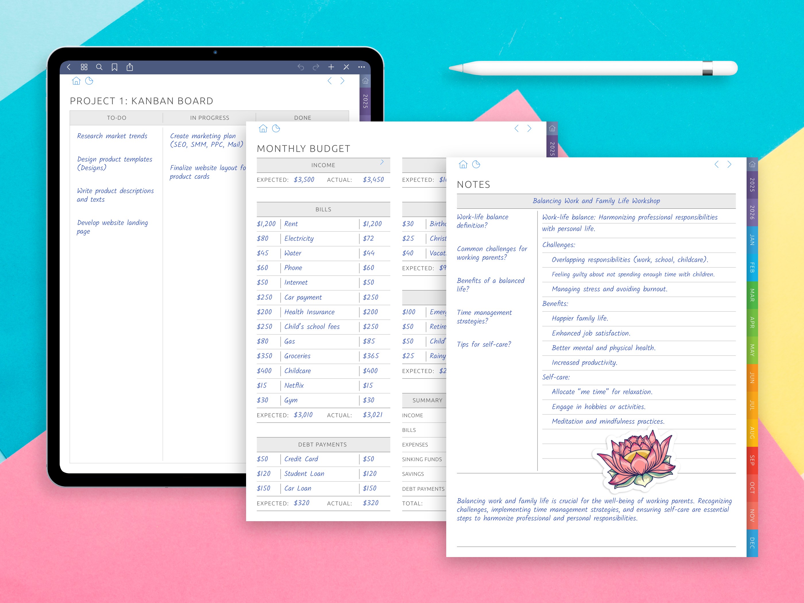 digital vs paper planner