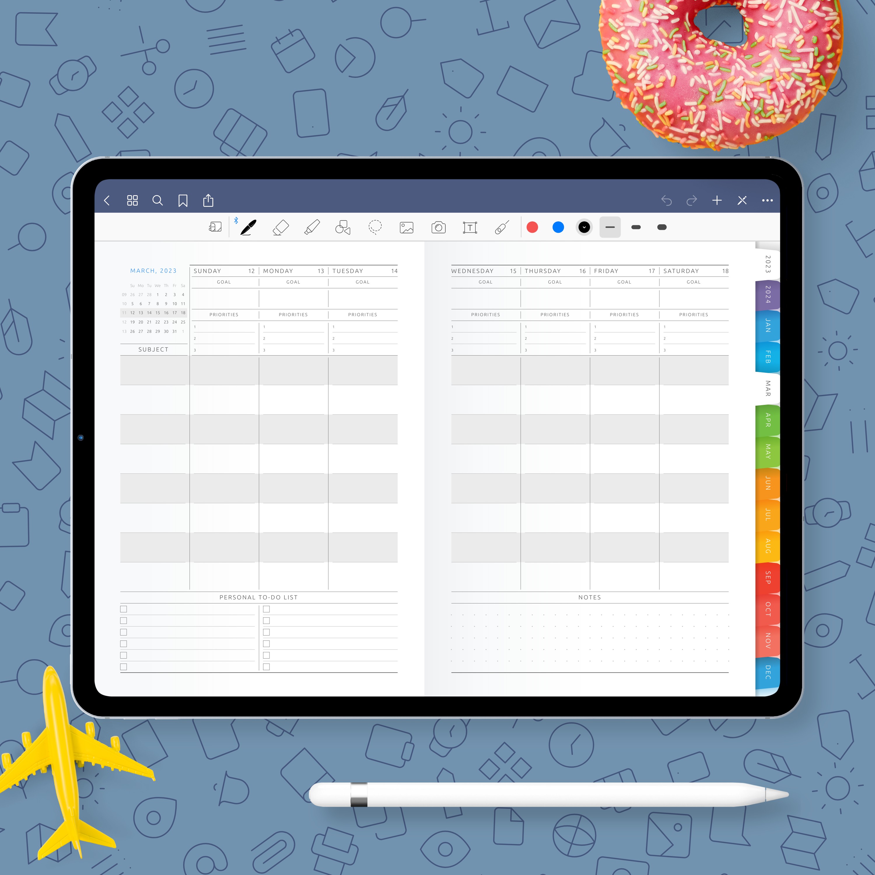 free digital student planner goodnotes