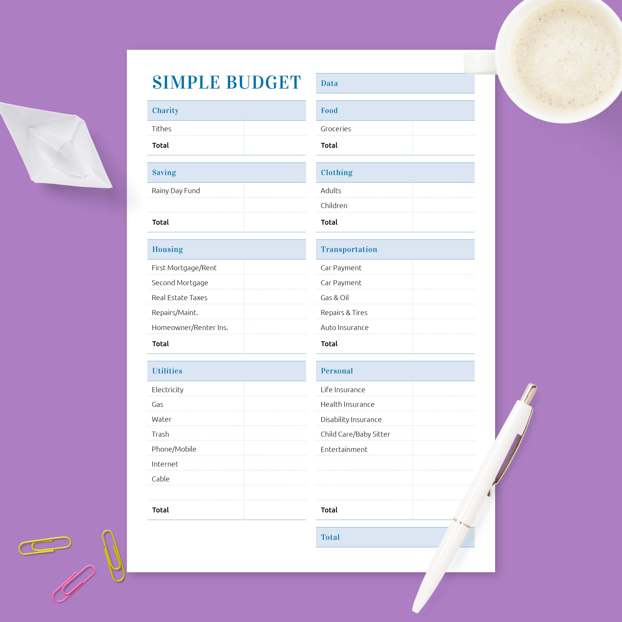 Household Budget Tracker