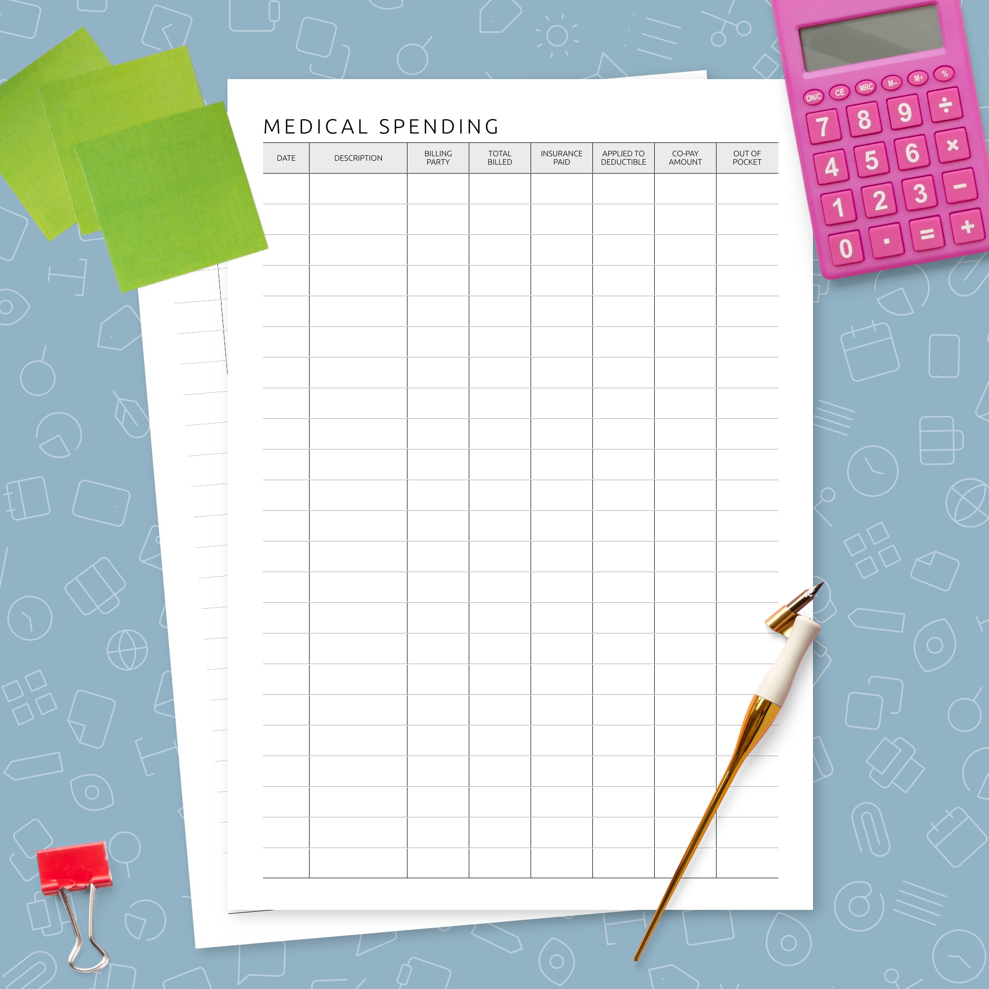 formal-medical-spending-log-template-printable-pdf