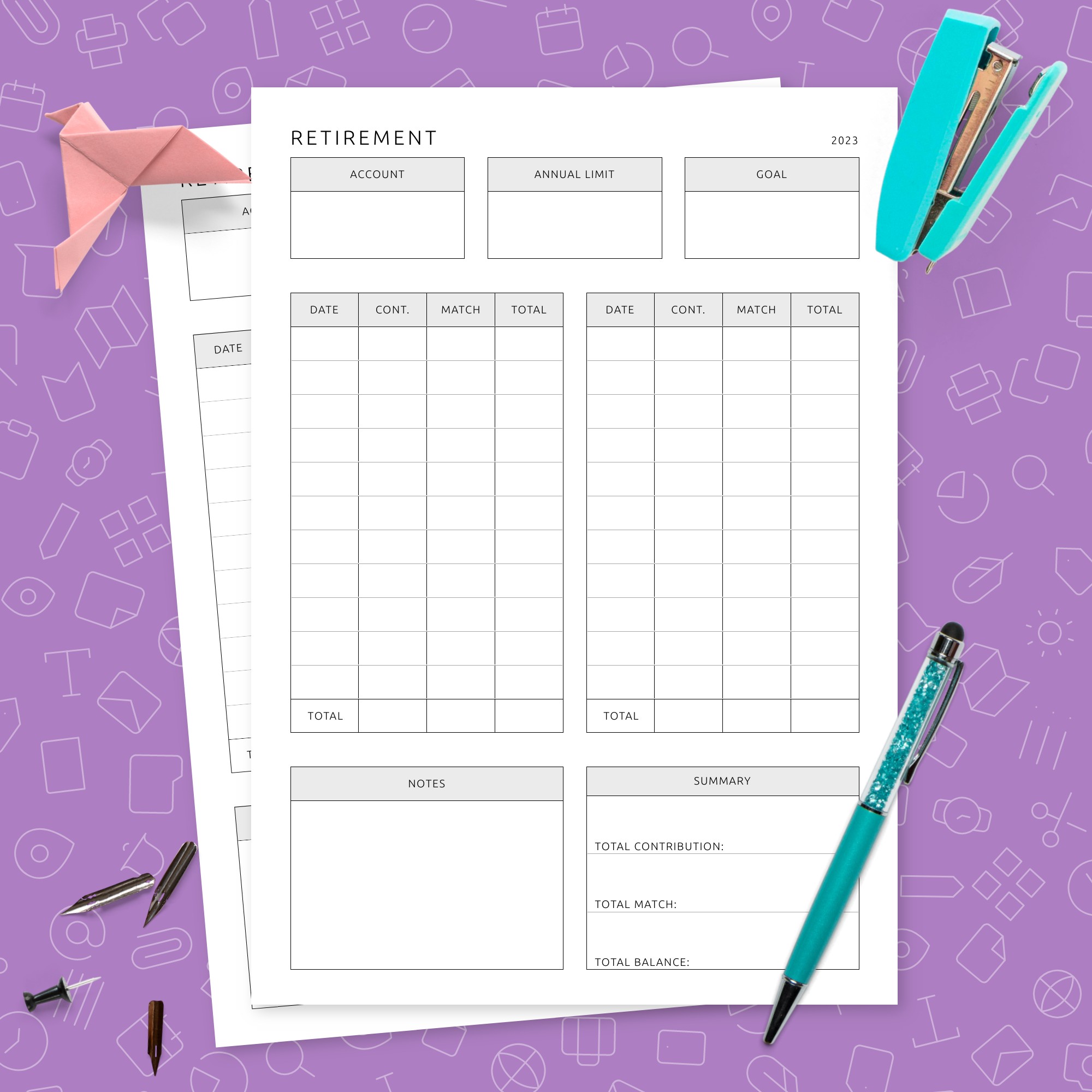 Formal Retirement Plan Template Template - Printable PDF