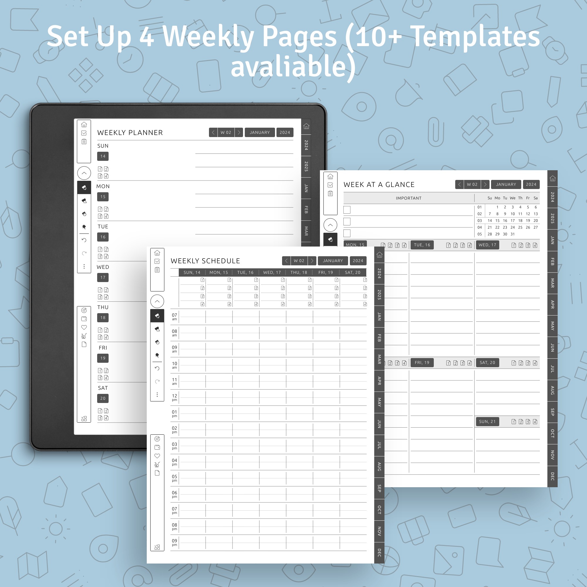 Scribe Weekly Schedule Template