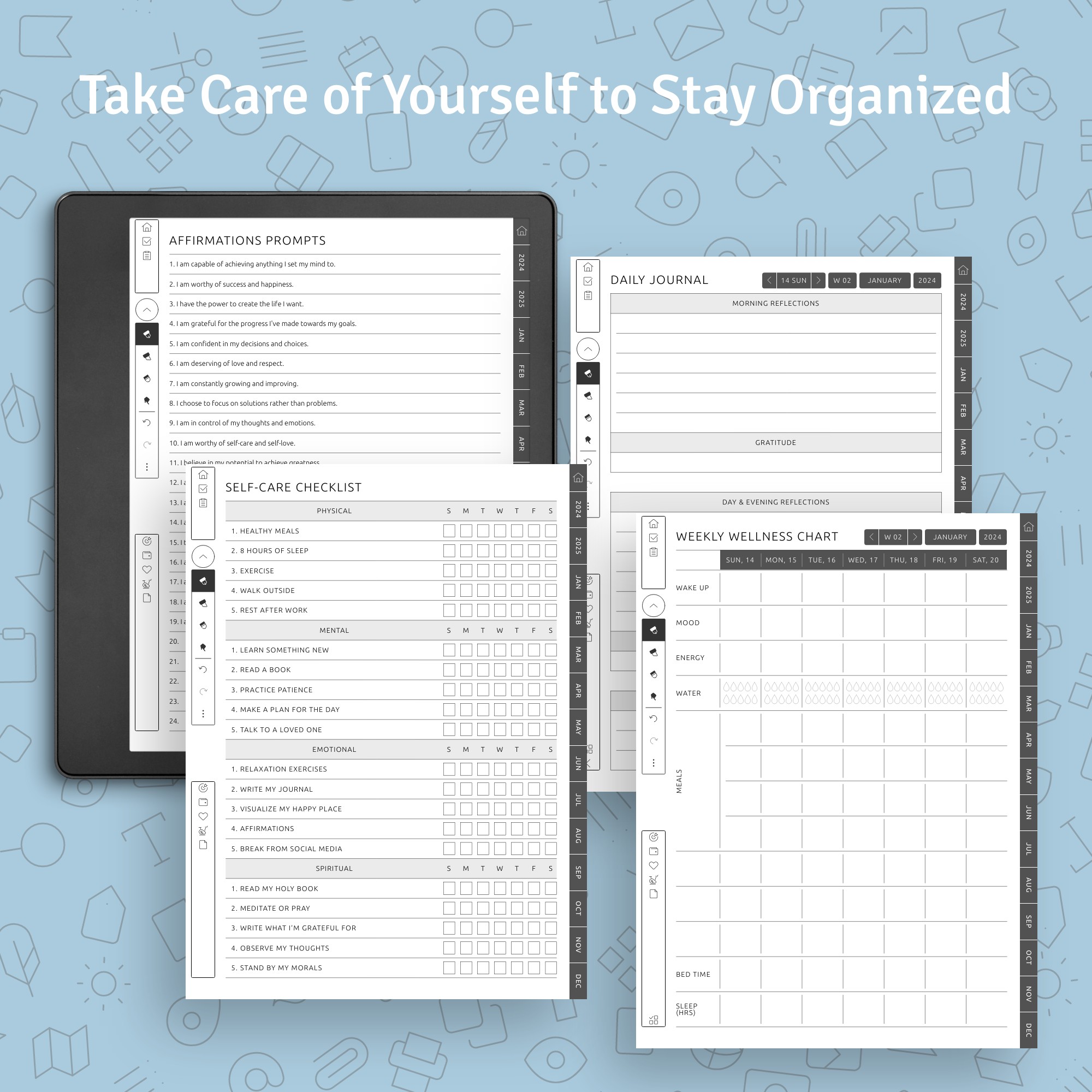Weekly Organizer for Kindle Scribe