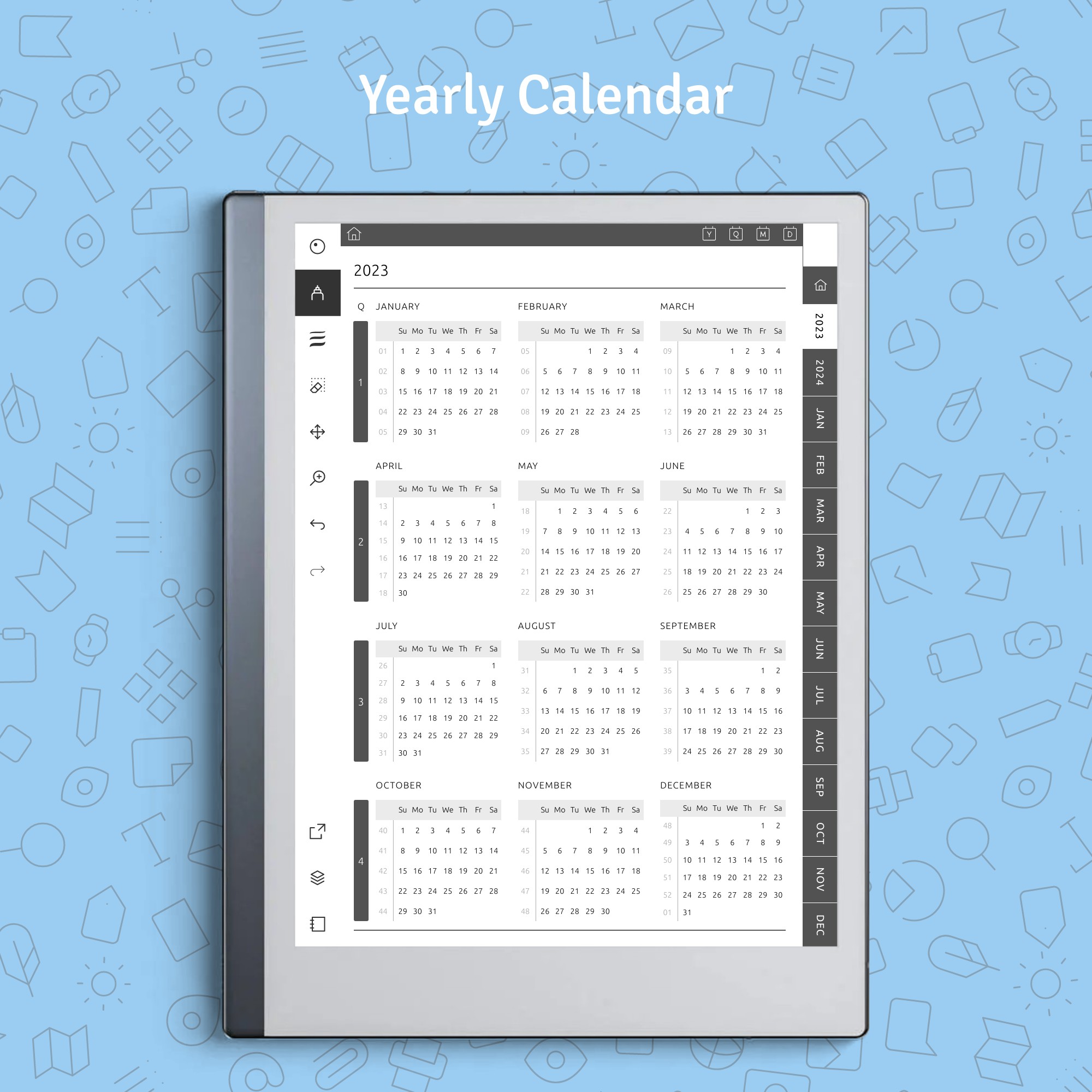 Download 2024 2025 ReMarkable Pomodoro Planner Hyperlinked PDF   Remarkable Pomodoro Planner1 