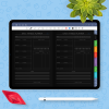 Download Digital Fitness Planner (Dark Theme) for GoodNotes, Notability
