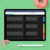 Download Digital Student Monthly Planner (Dark) for GoodNotes, Notability