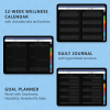 2024 Digital Wellness Planner (Dark Theme) PDF