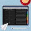 Download Digital Yearly Goal Planner Template (Dark) for GoodNotes, Notability