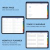 2023 Digital Yearly Goal Planner Template PDF