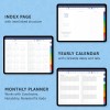 2025 Digital Yearly Goal Planner Template PDF