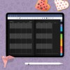 Download Monthly Digital Planner Template (Dark) for GoodNotes, Notability