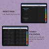 2025 Monthly Digital Planner Template (Dark) PDF