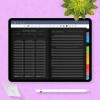 Download Monthly Goals Digital Planner Template (Dark) for GoodNotes, Notability