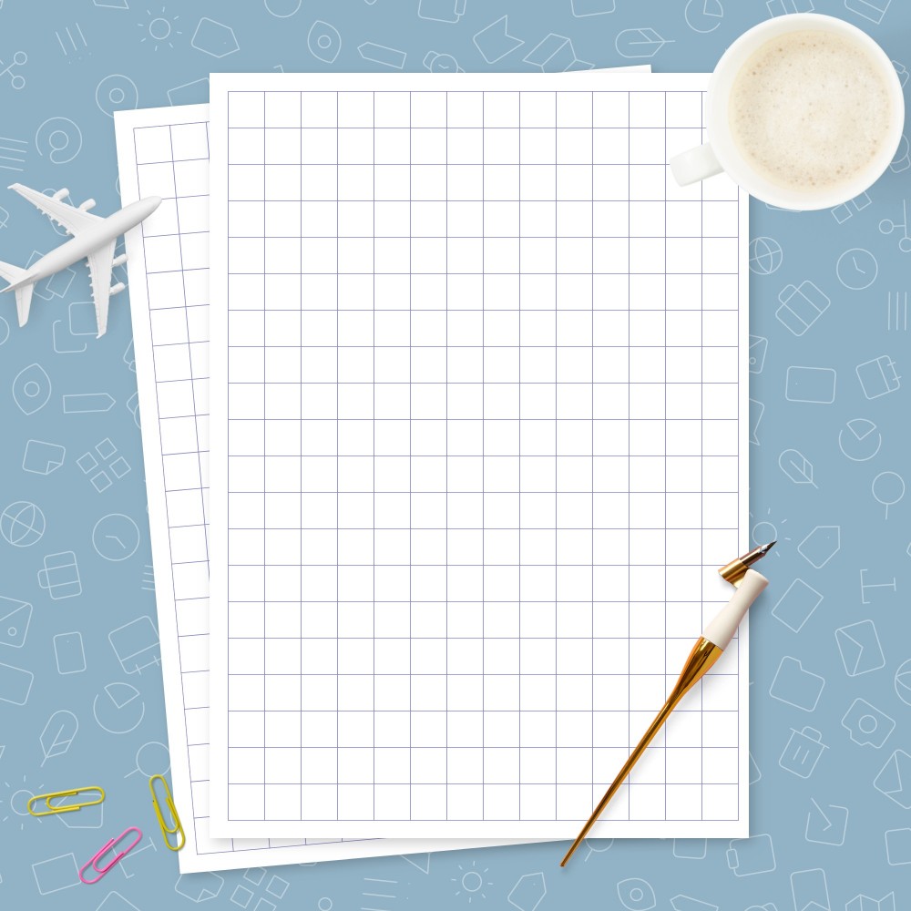 Download Printable 1cm Graph Paper Printable Pages Blue Template