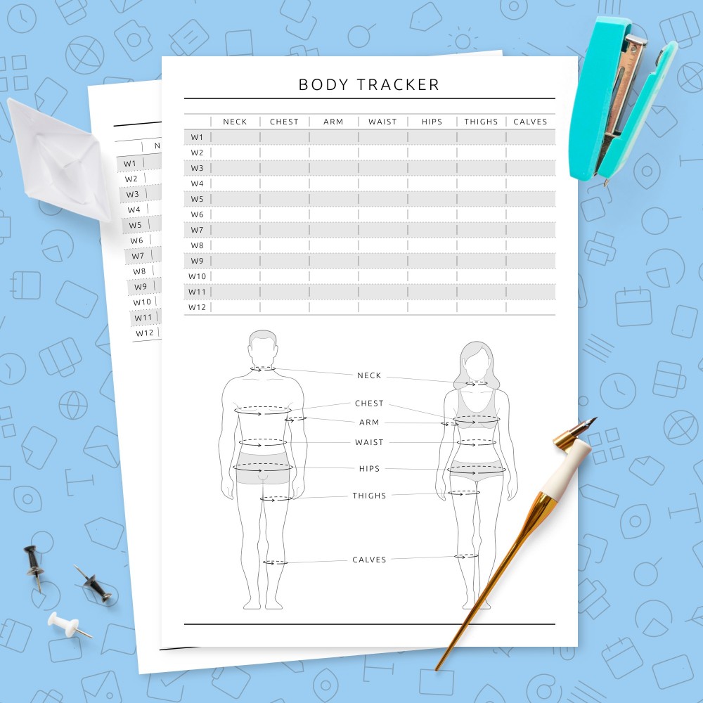 Download Printable Body Tracker Template Template