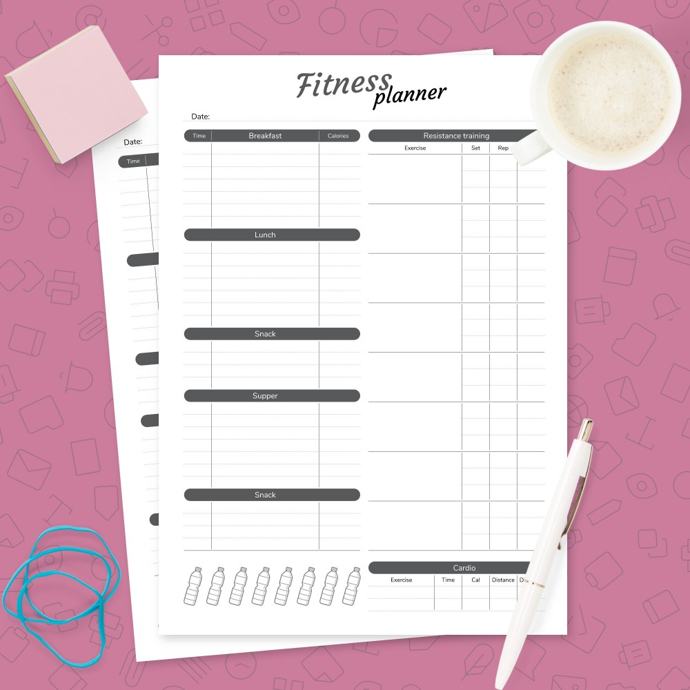 Download Printable Complex Fitness Template Template
