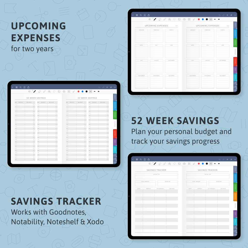 Downloadable Simple Budget Planner Bundle22 templates included