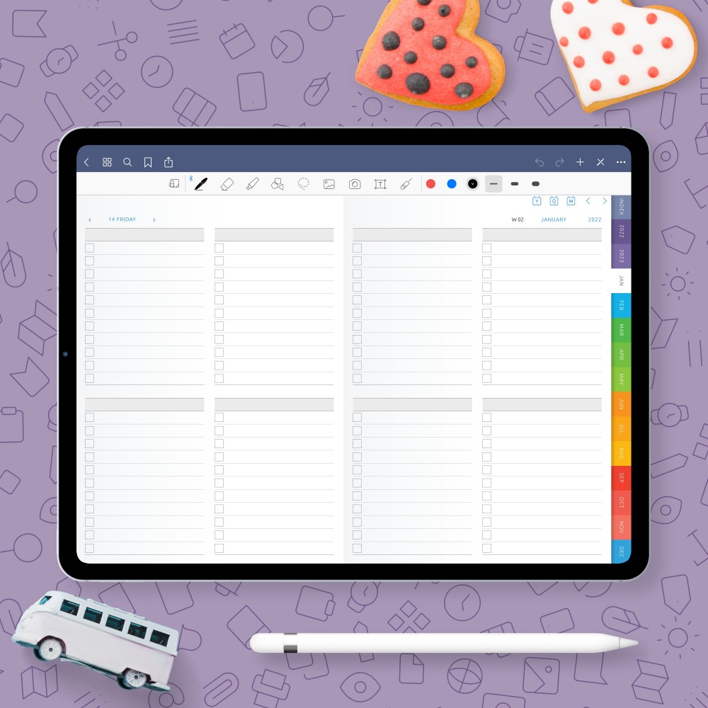 Download Digital Daily To Do List for GoodNotes, Notability