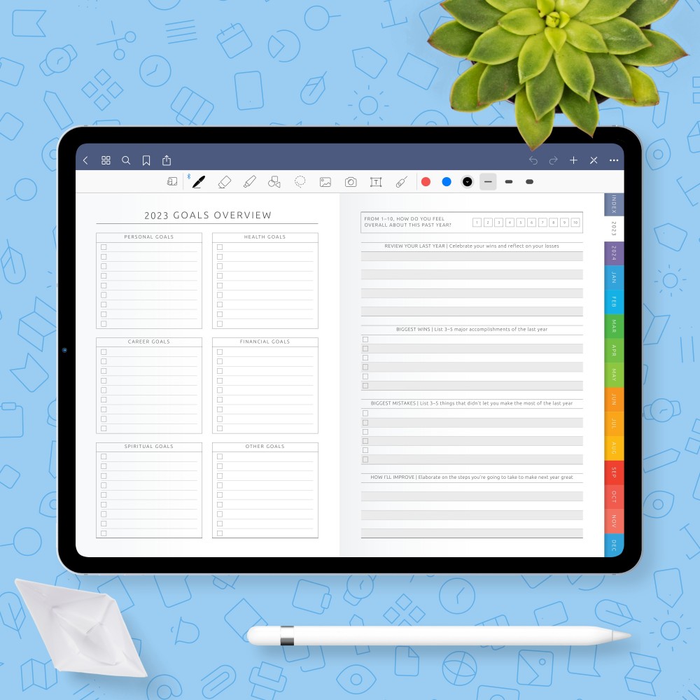 best-goodnotes-templates-digital-planner-for-ipad