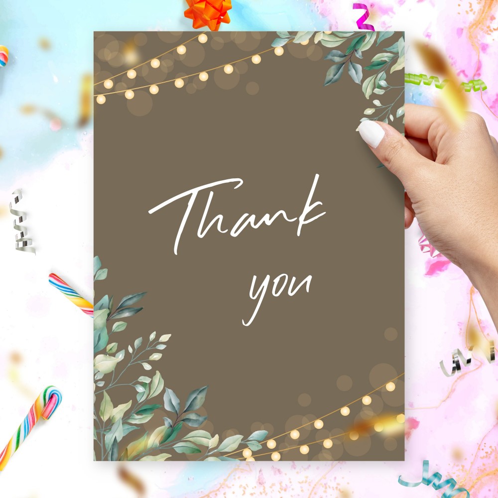 Customize and Download Floral Thank You Card For Graduation