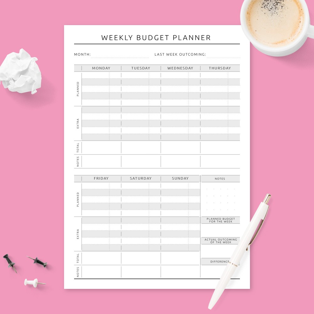 Budget Planner Templates Download Printable PDF