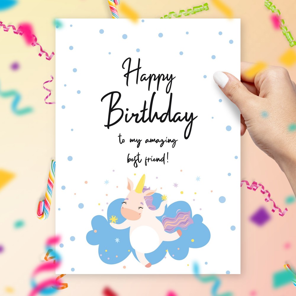 Funny Best Friends Birthday Card Template Editable Online