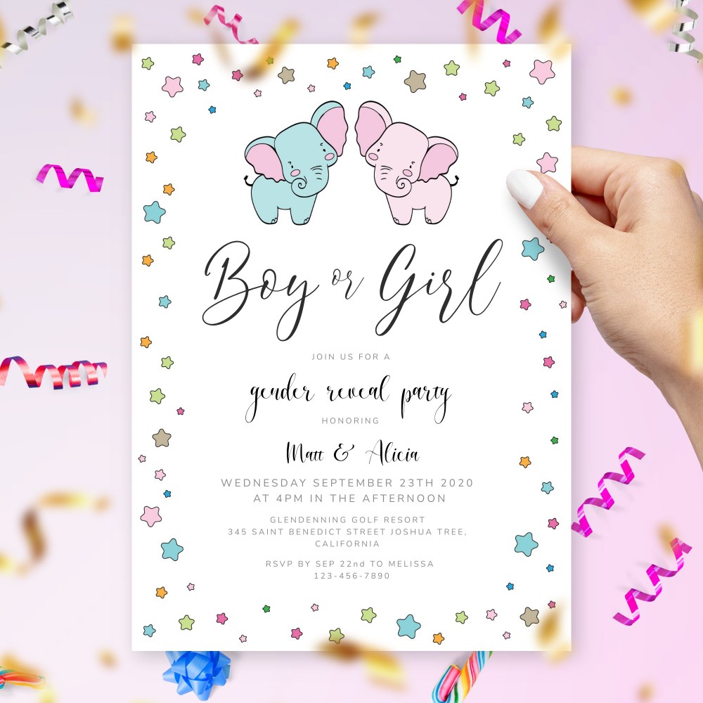 Unique Gender Reveal Invitation Wording