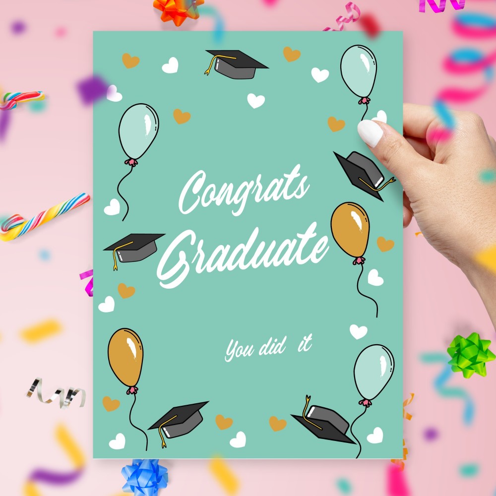 Customize and Download Graduation Card For Granddaughter Template