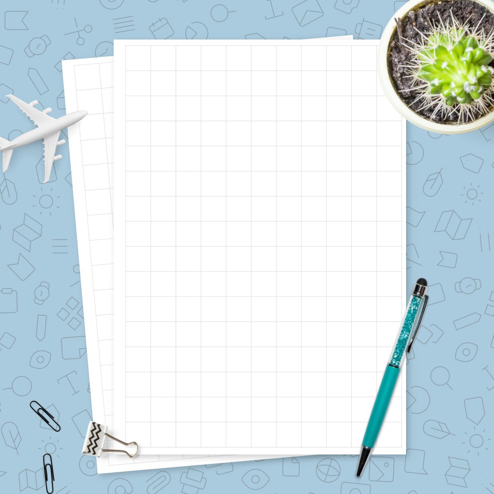 Download Printable Half Inch Graph Paper Template