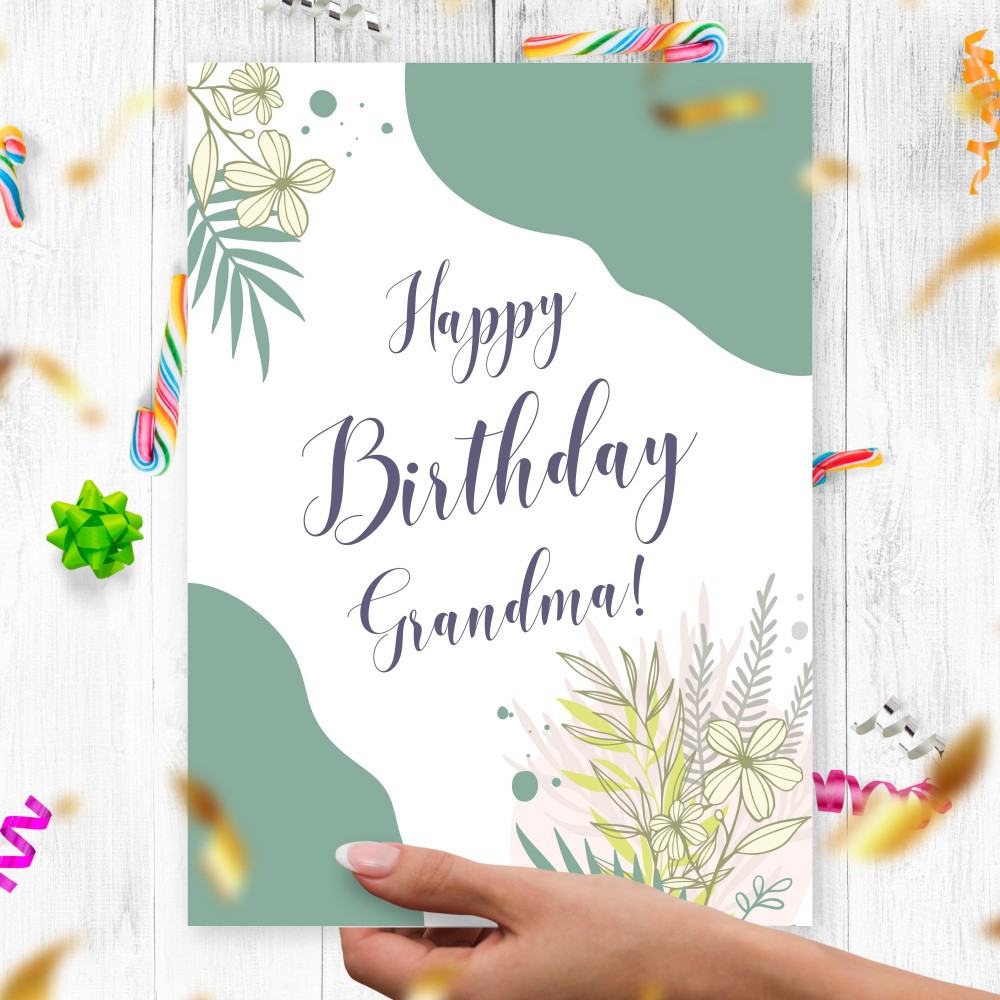 Customize and Download Happy Birthday Grandma Birthday Card