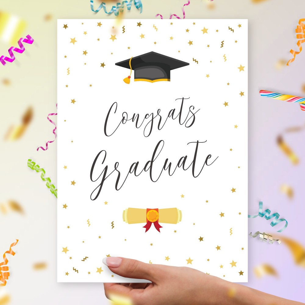 Customize and Download High School Graduation Card Template