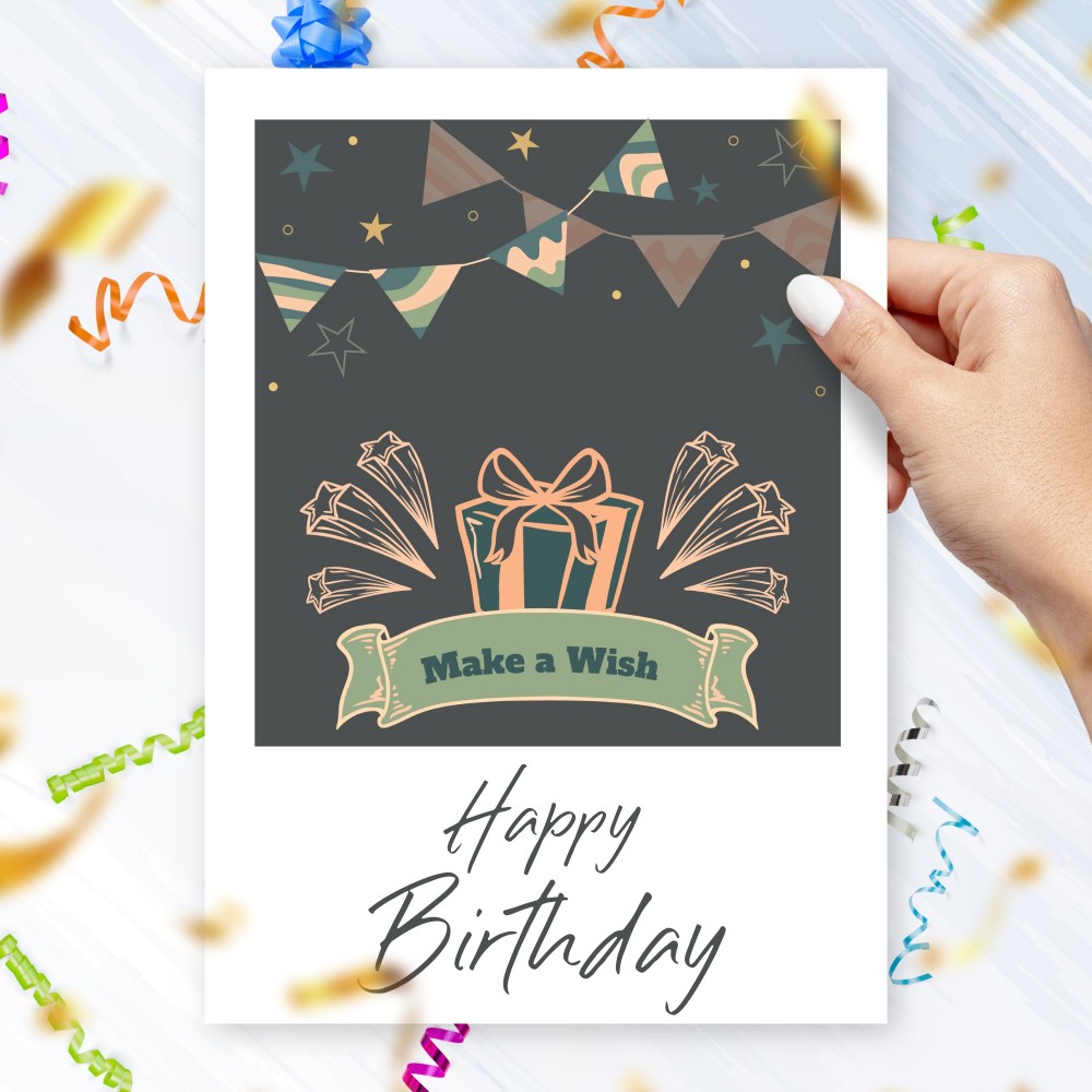 Customize and Download Make a Wish Birthday Card For Him