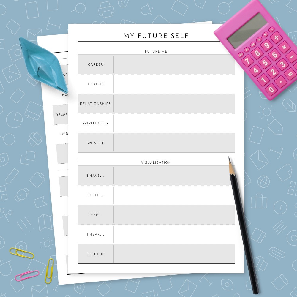 Download Printable My Future Self Template Template