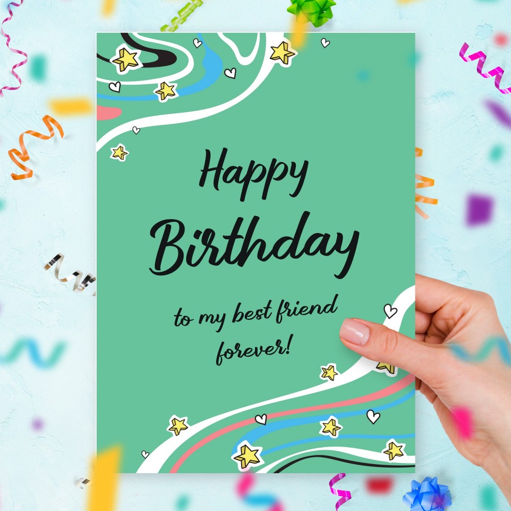 Customize and Download Special  Birthday Card For Best Friend