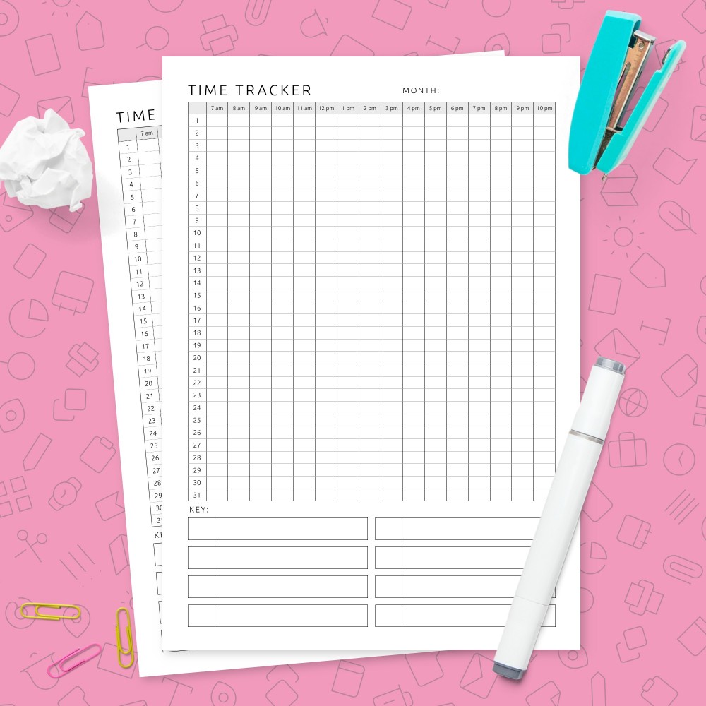 Download Printable Time Tracker Template Template