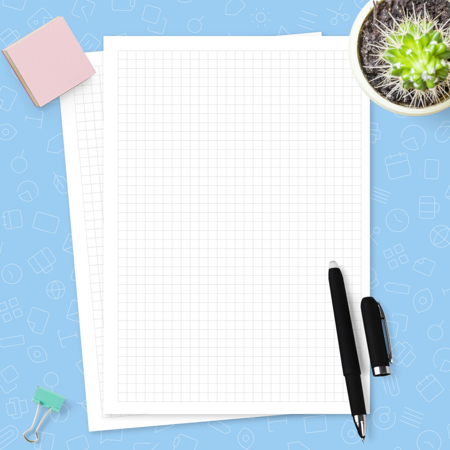 5mm Graph Paper Printable Template - Printable PDF