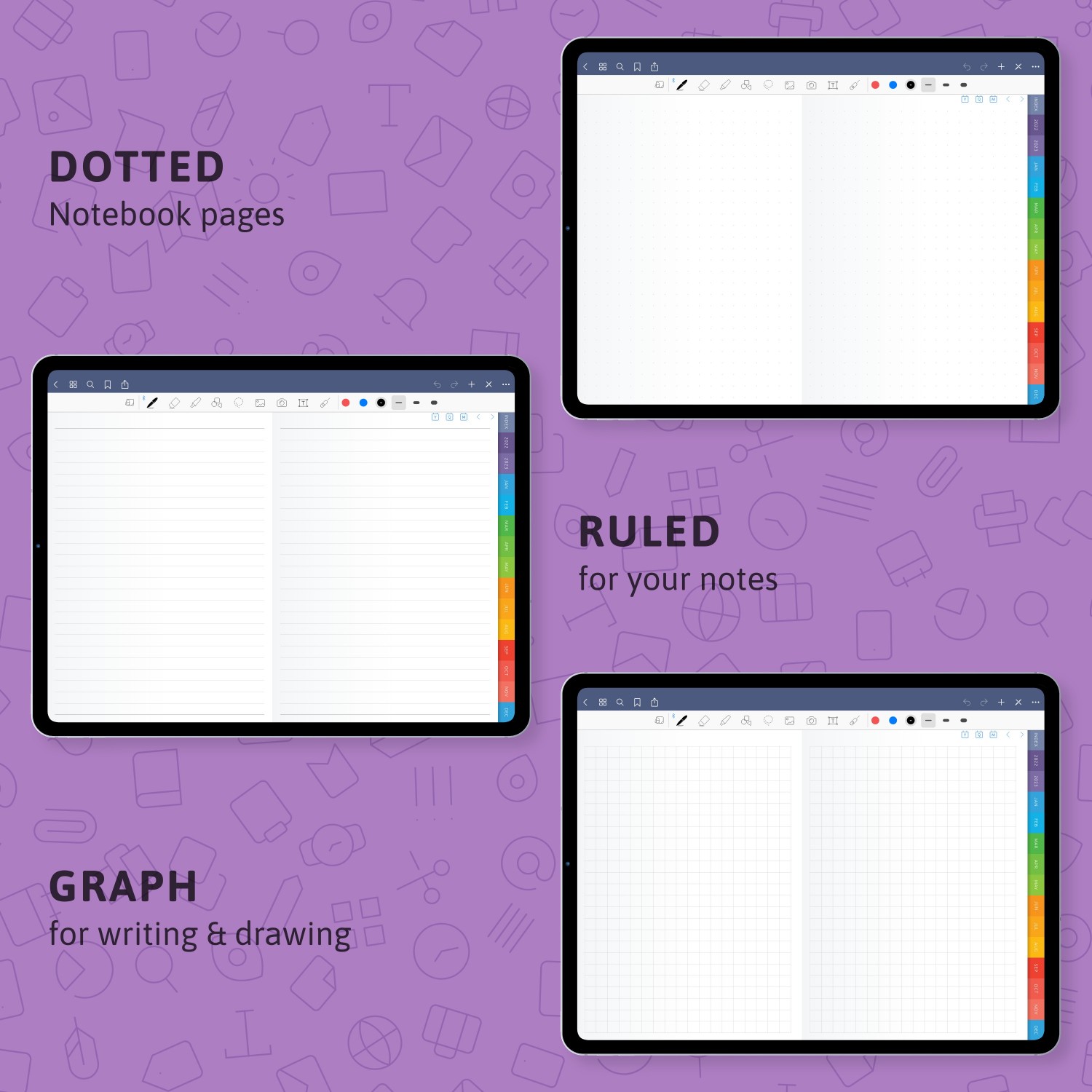 Digital Monthly Calendar