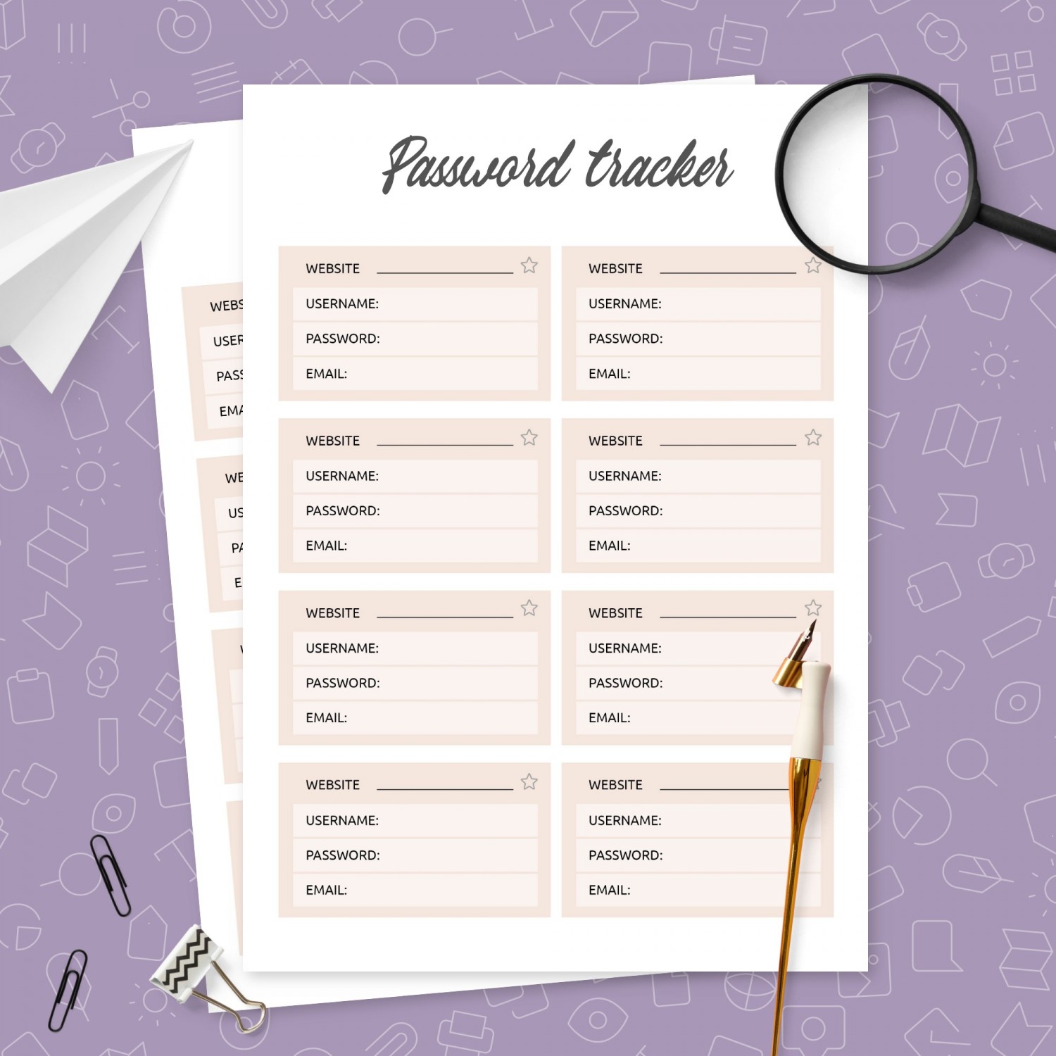 Password Organizer Template Template Printable Pdf 1830