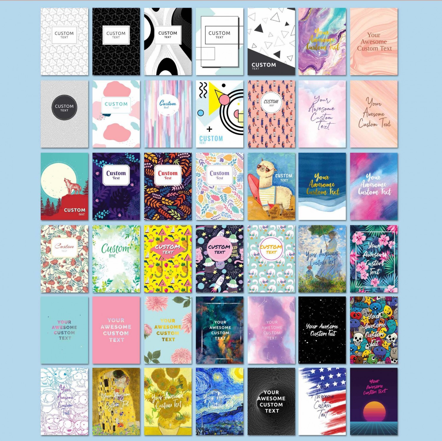 Planner Covers Template - Printable PDF