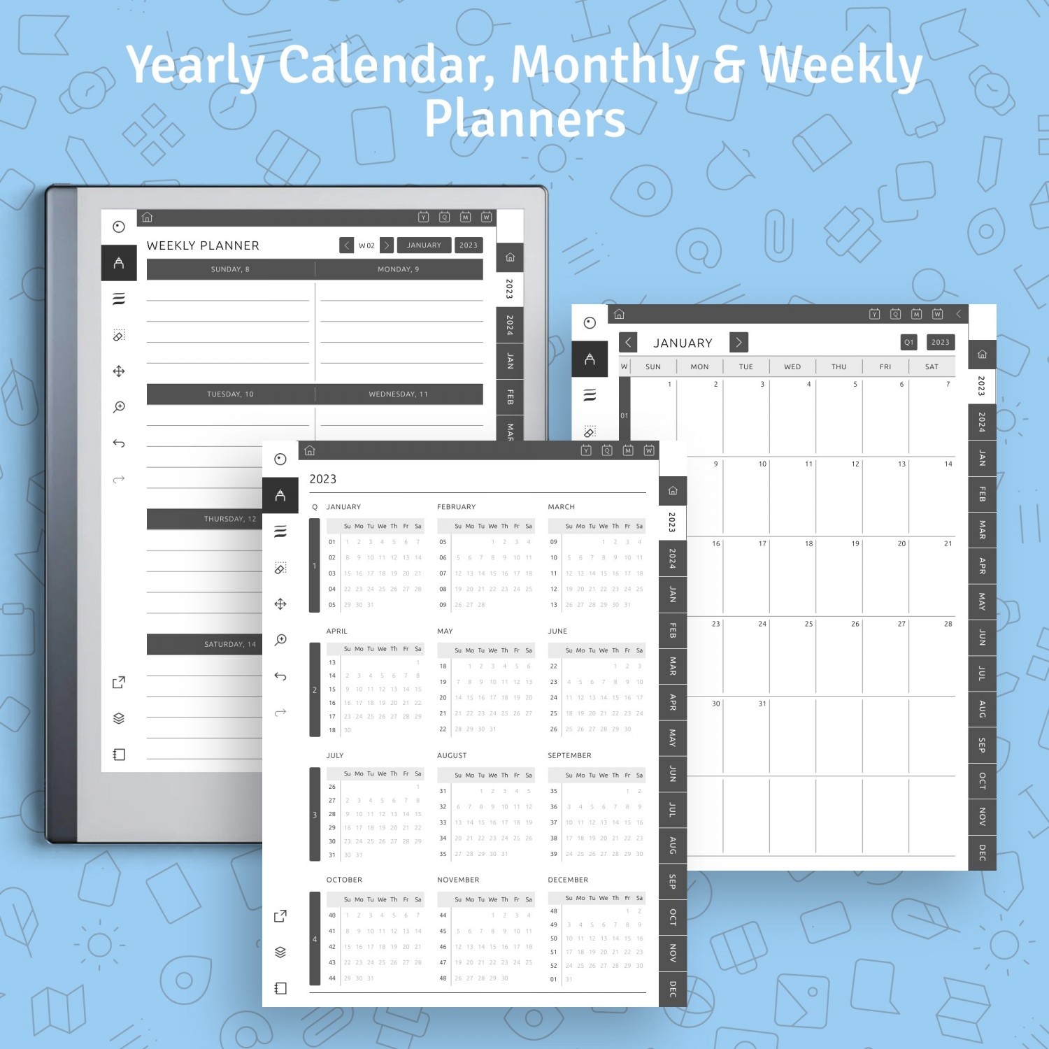 Download 2025 - 2026 reMarkable Project Planner Hyperlinked PDF