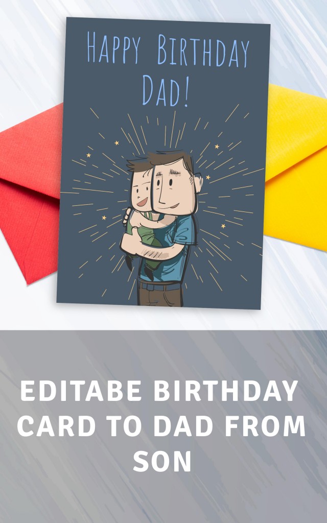 Get Birthday Card to Dad from Son