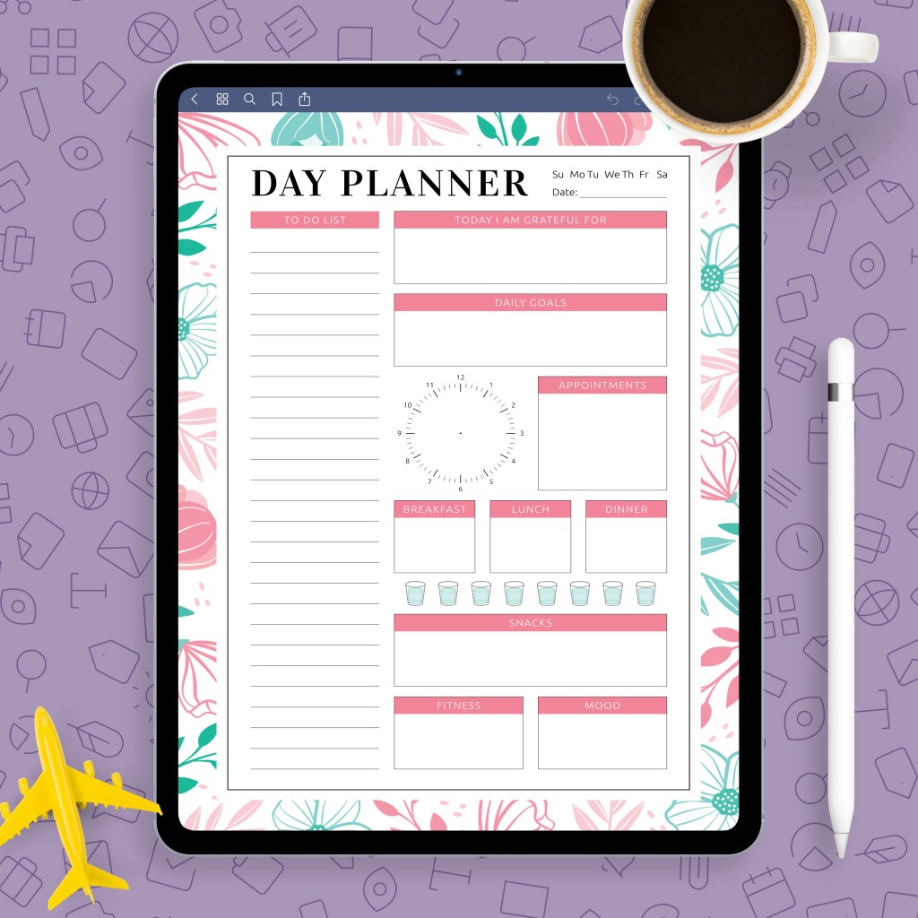 daily goals and to do list template printable pdf