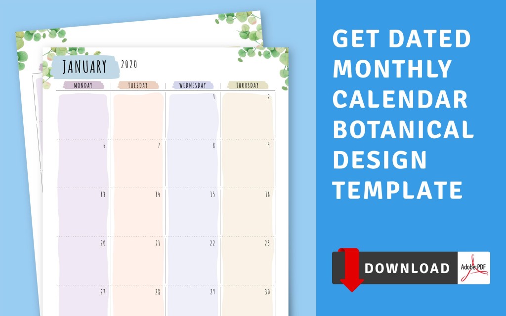 Printable Calendar - Printable Monthly Calendar Templates