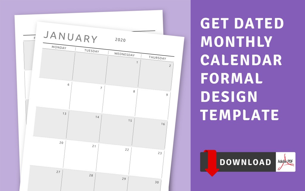 Printable Calendar - Printable Monthly Calendar Templates