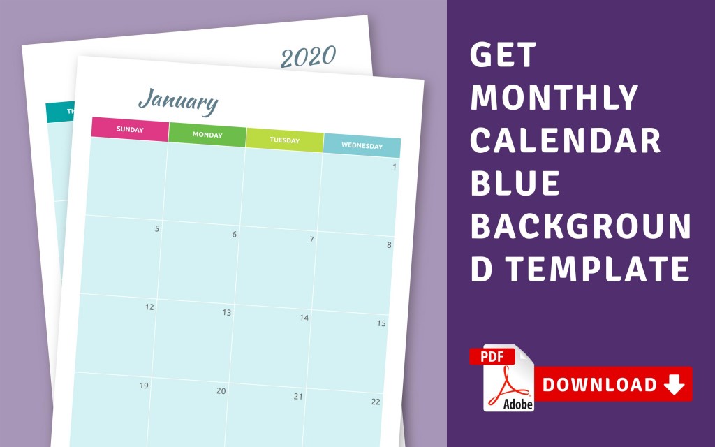 Printable Calendar - Printable Monthly Calendar Templates
